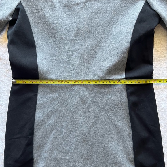 J. Crew color block grey and black short sleeves crew neck dress - Picture 5 of 6